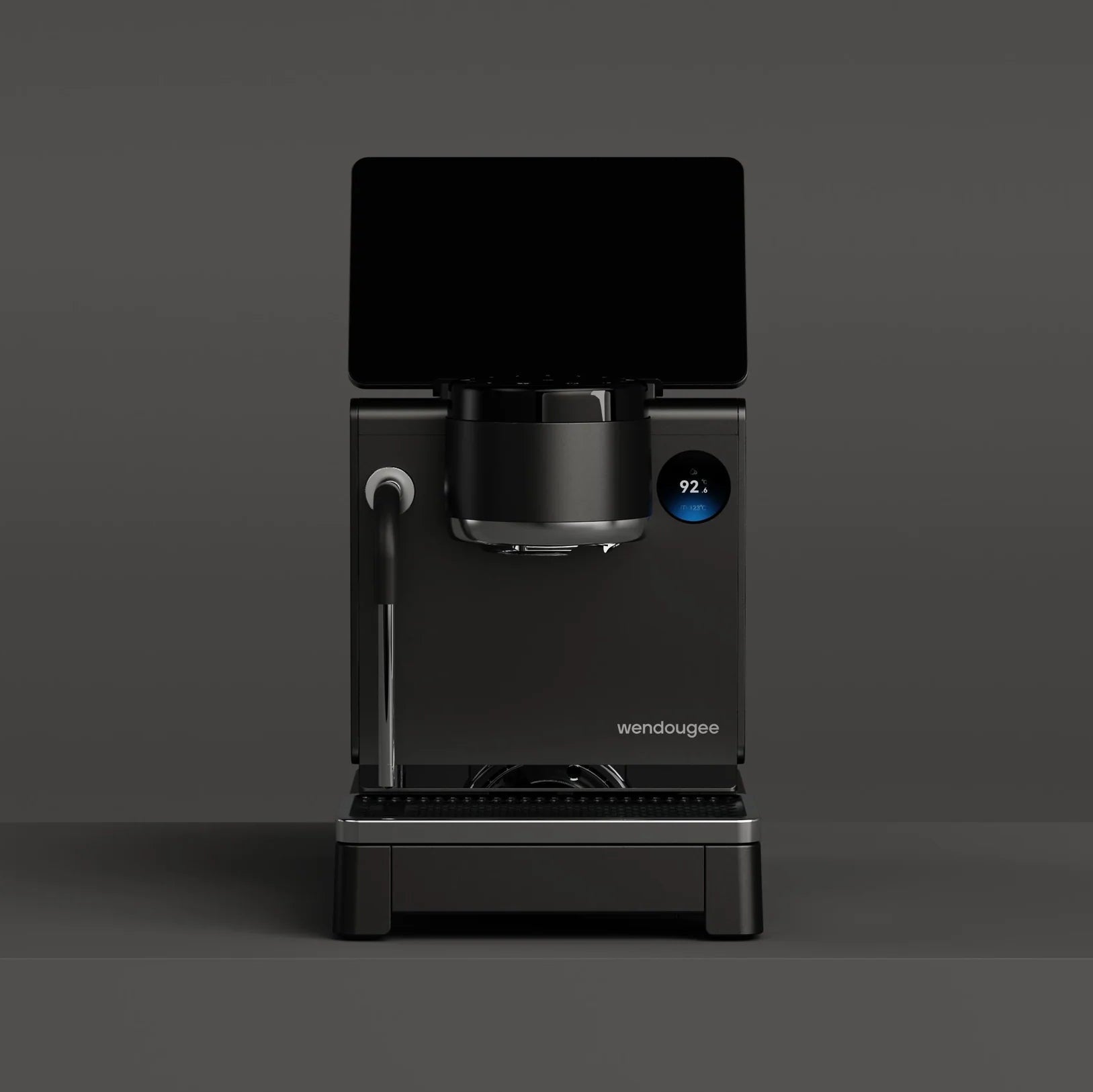 Wendougee LITA BA in Black, front view, Intelligent Disc visible on group head