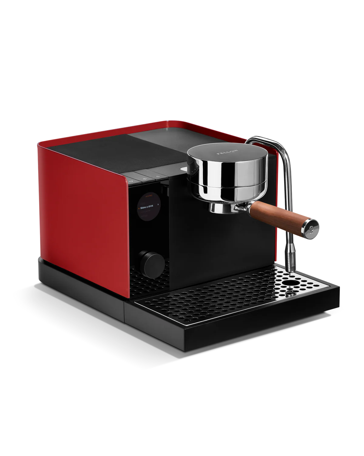 Fellow Espresso series 1 espresso machine in red, designed for high-precision home espresso making.